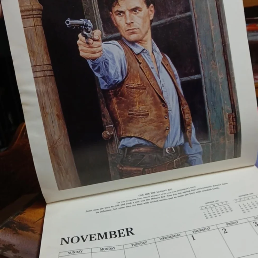 L'Amour 1990 Calendar - Brown